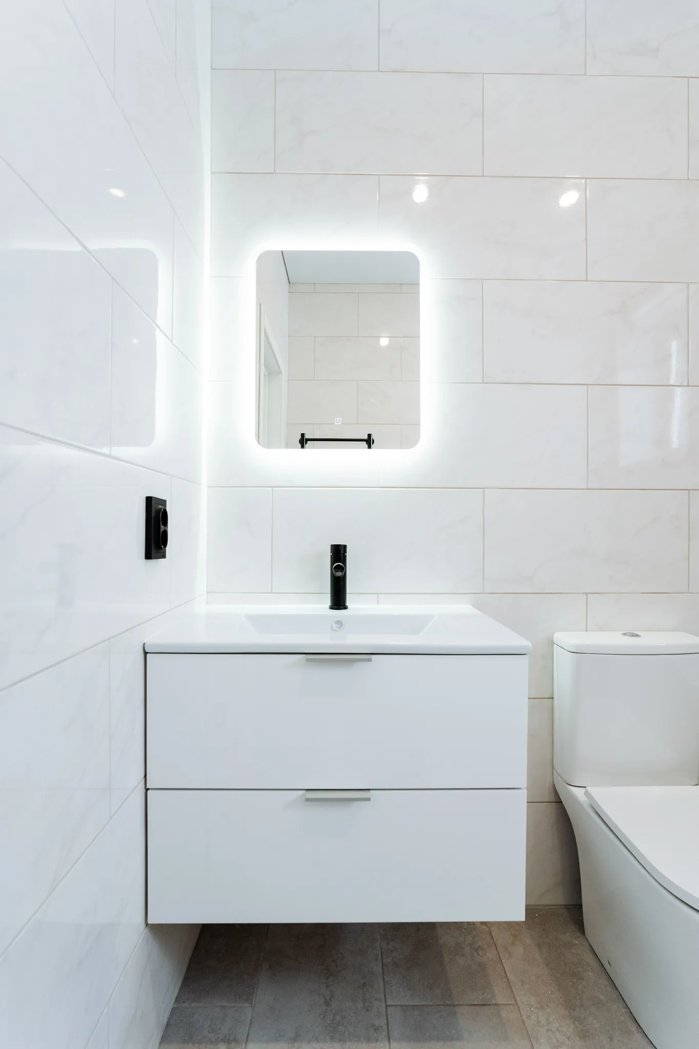 Modern bathroom renovation by DMV Home Improvement LLC